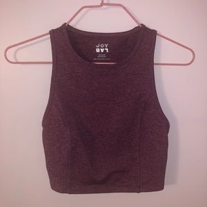 Purple Activewear Crop Top